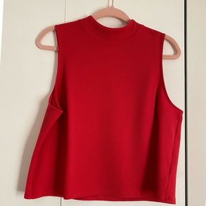 Express Textured Mock Neck Tank